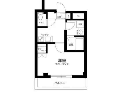 L IDEAL成増II(1K/3階)の間取り写真