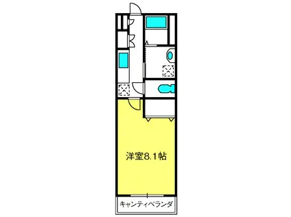 メゾン ラノビア(1K/3階)の間取り写真