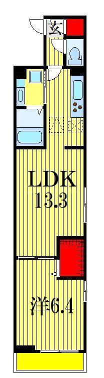 メゾンフォレスト.M(1LDK/2階)の間取り写真