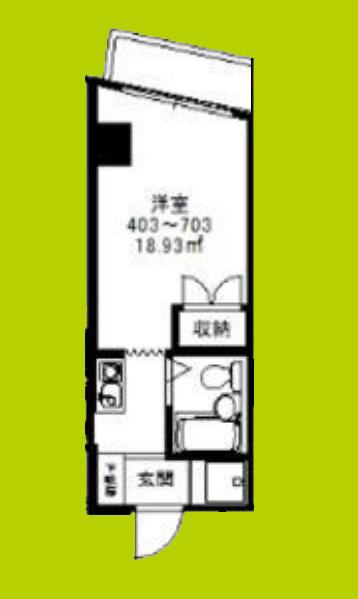 R-CUBE新大阪(1K/4階)の間取り写真