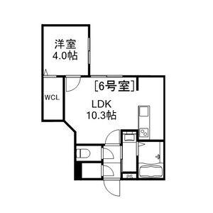 ALIVIS美園(1LDK/4階)の間取り写真