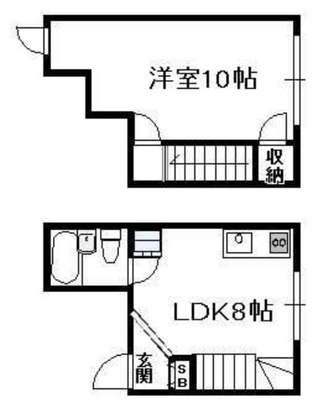 リッツマンション(1LDK/1階)の間取り写真