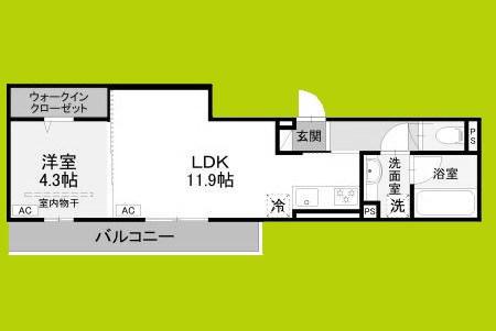 ドエルエミネンス達(1LDK/3階)の間取り写真