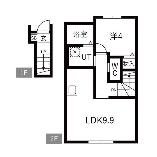 KA PILINA(1K/2階)の間取り写真