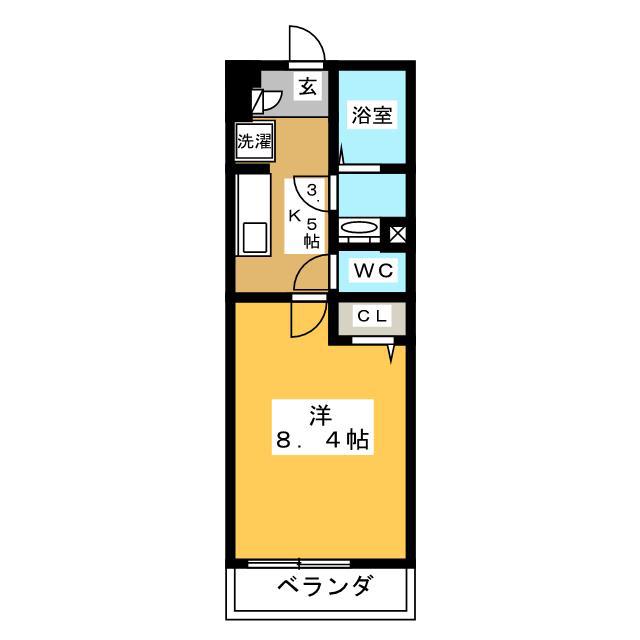 リブリ・ニューイースト(1K/1階)の間取り写真