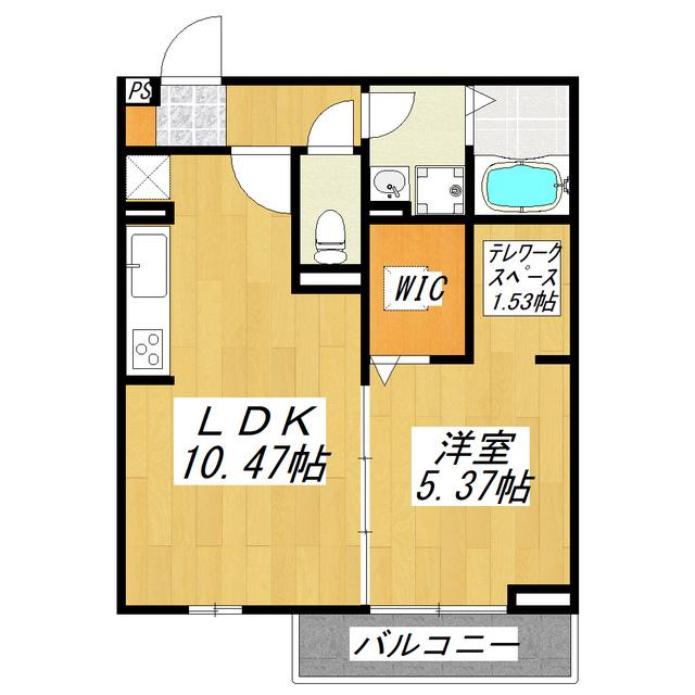 メゾン グランシャリオ(1LDK/3階)の間取り写真