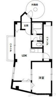 桂ハイムII(1SLDK/2階)の間取り写真