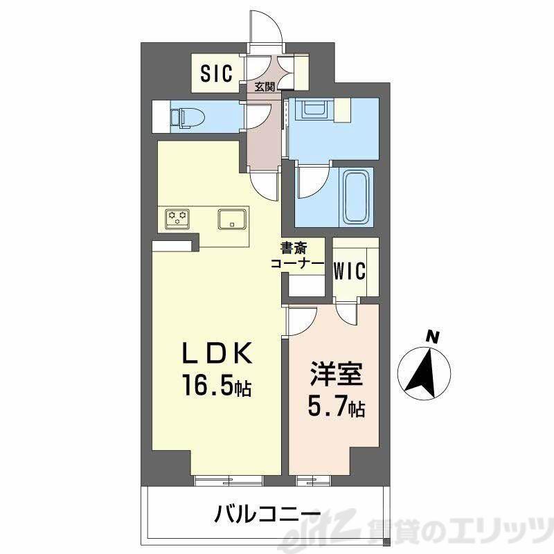 BIONA(1LDK/3階)の間取り写真