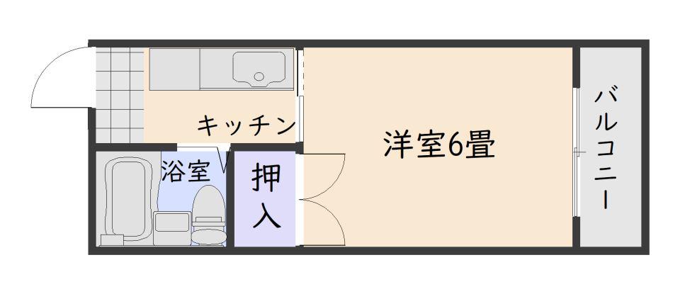 MTハイツ高麗(1K/3階)の間取り写真