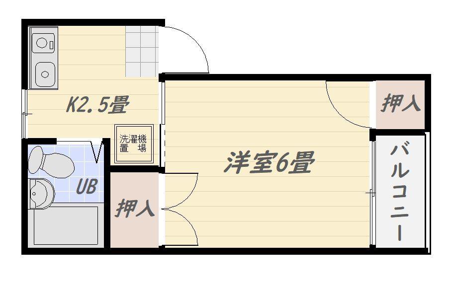 COCONBLD DOUZ(1K/3階)の間取り写真