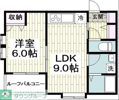 フォレストレジデンス(1LDK/1階)の間取り写真