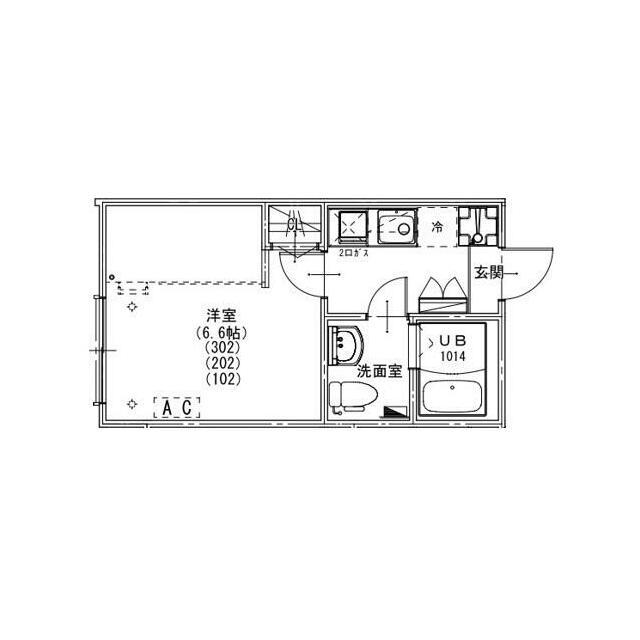 KEIAI RESIDENCE 東浦和(1K/3階)の間取り写真