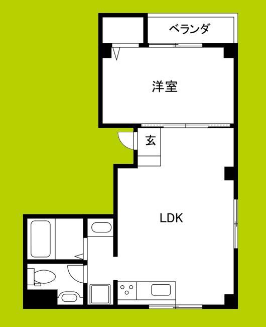 GRACEMAISONTANIMACHI6(1LDK/5階)の間取り写真