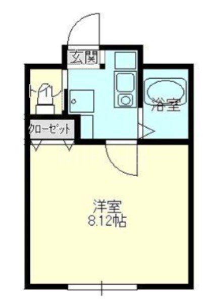 ブリーズ茅ヶ崎(1K/3階)の間取り写真