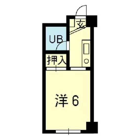 池永ビル(1K/4階)の間取り写真
