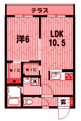 本郷ハイツ(1LDK/1階)の間取り写真