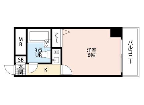 アクエルド大淀(1K/7階)の間取り写真