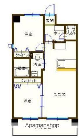 アルテマイスターアルメール(2LDK/5階)の間取り写真