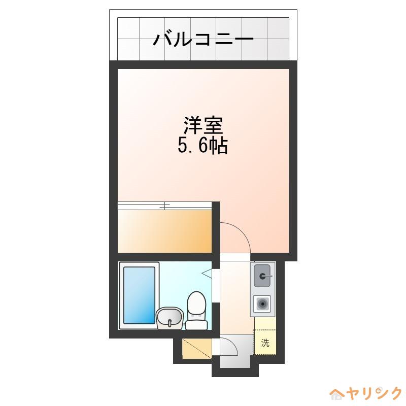 BES岩塚コート(1K/4階)の間取り写真