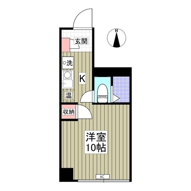 ロイヤルコート大岡山(ワンルーム/4階)の間取り写真
