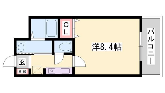 トラントメゾン(ワンルーム/2階)の間取り写真