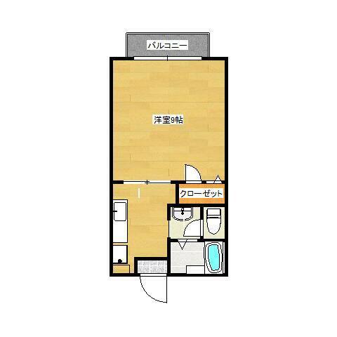 ライヴ湘南(1K/2階)の間取り写真