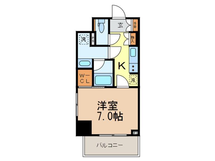 HF田端レジデンス(1K/10階)の間取り写真