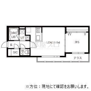 AYA RESIDENCE エーワイエーレジデンス(1LDK/1階)の間取り写真