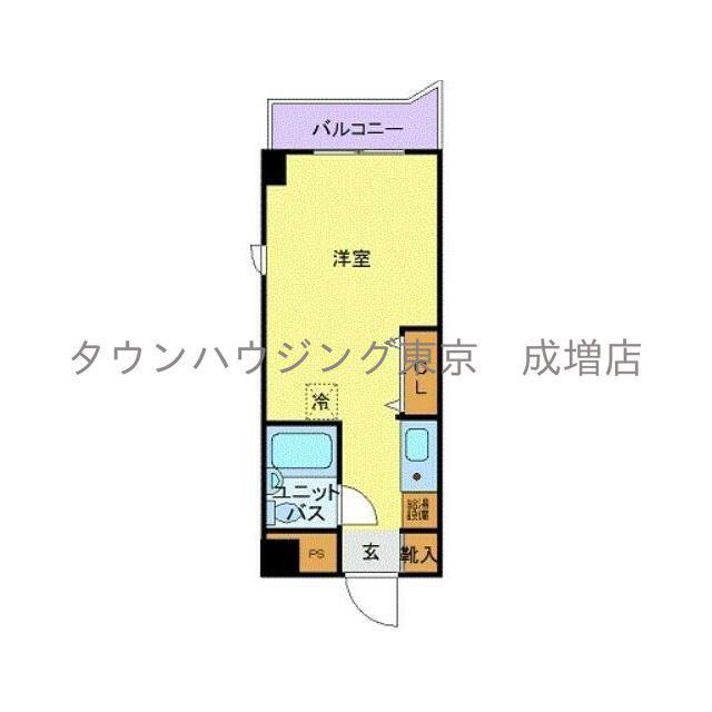 エルウィング板橋本町(ワンルーム/4階)の間取り写真