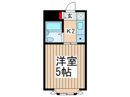 パンシオン南浦和NO1(1K/1階)の間取り写真