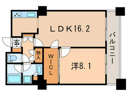 レジディアタワー上池袋(1LDK/10階)の間取り写真