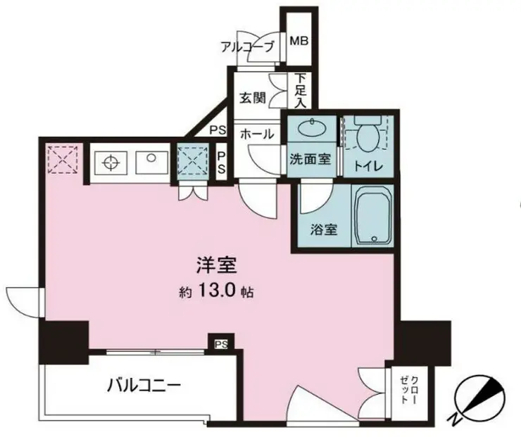 クオリア銀座 8階階 間取り