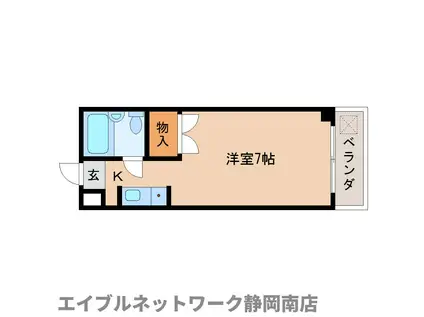 リエス稲川(ワンルーム/2階)の間取り写真