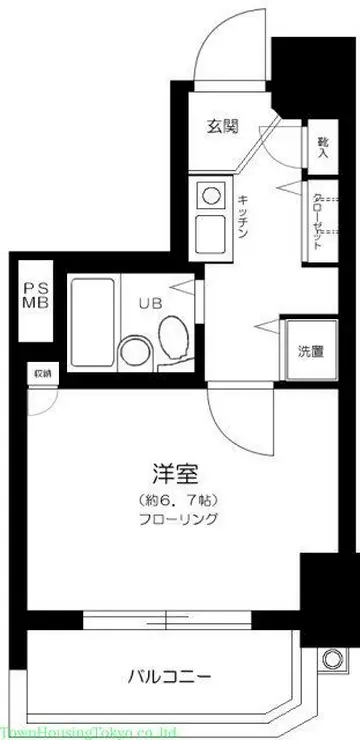 ロイヤルアメニティ池尻大橋 5階階 間取り