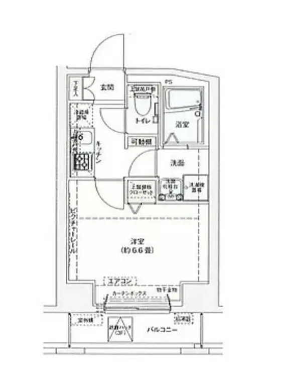 ドルチェ東新宿 7階階 間取り