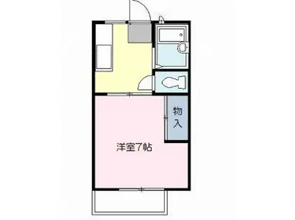 ハイツ和光(1K/1階)の間取り写真