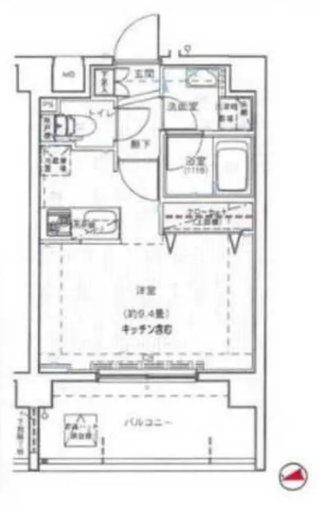 プレール・ドゥーク新宿御苑II 2階階 間取り