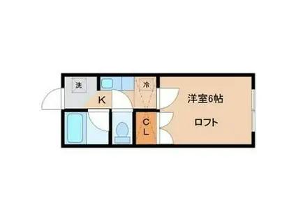 メゾンルノール(1K/1階)の間取り写真