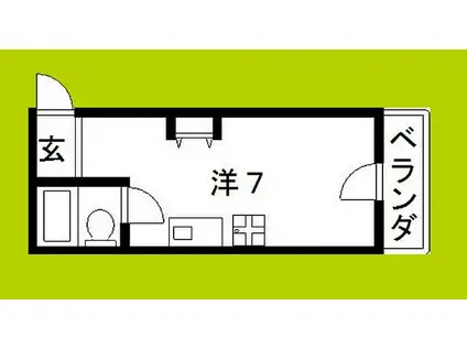 シティアーク日本橋(ワンルーム/2階)の間取り写真