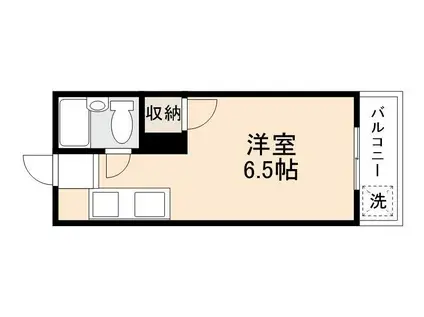 アスカ太田(1K/2階)の間取り写真