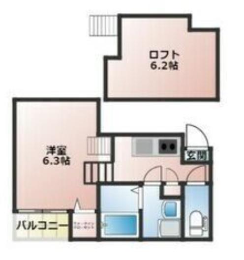 アルテミス新栄(1K/2階)の間取り写真