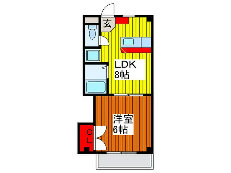 リリーハイツモンブラン 3階階 間取り