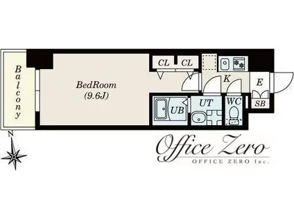 SーRESIDENCE岡崎公園AUREATE(1K/12階)の間取り写真