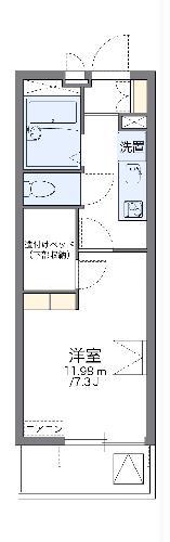 レオパレス鈴風(1K/3階)の間取り写真