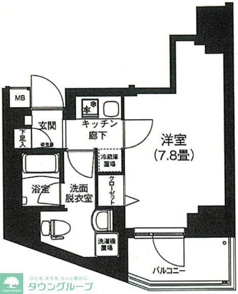 アイルプレミアム本駒込(1K/8階)の間取り写真
