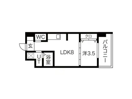 FDS NOVA(1LDK/3階)の間取り写真