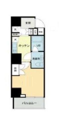 VIOR文京関口(1K/2階)の間取り写真