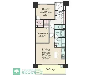 クリオ湘南茅ヶ崎(2LDK/8階)の間取り写真