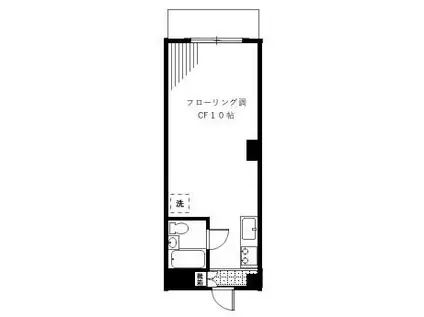 ヴィラ伸栄(ワンルーム/2階)の間取り写真