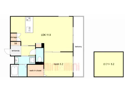 樋之池町PJ(1LDK/2階)の間取り写真